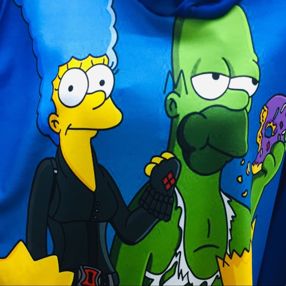 NWOT The Simpsons as Avengers Pullover Hoodie - Picture 4 of 10